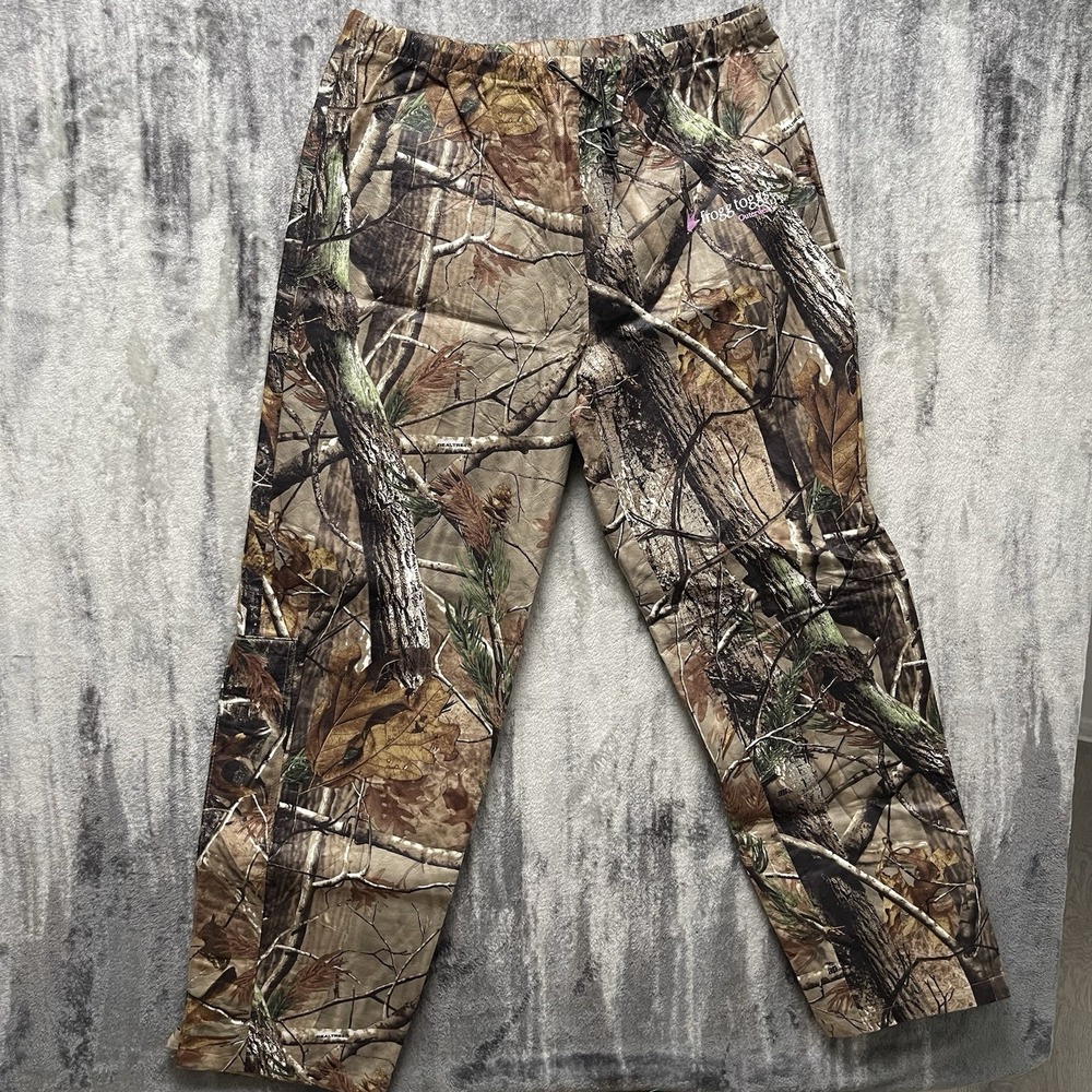 Frogg Toggs Camouflage Rain Pants Men's‎ Medium Lightweight Realtree